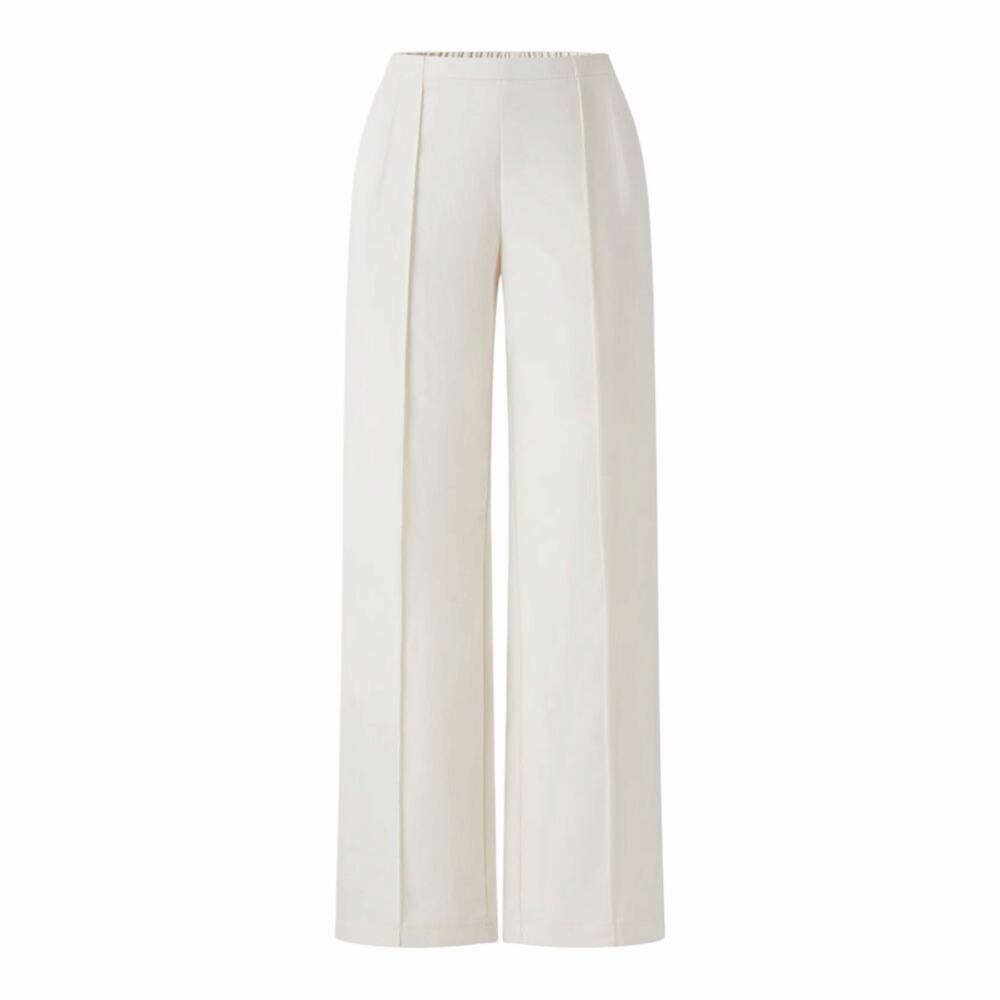 OGL Ivory Pull On Straight Leg Pants Stretch Tailored NWT 2XL